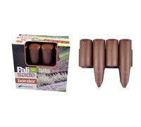 Prosperplast Beet Edging Palisade 2.5m Decorative Garden Border Mowing Edge Brown