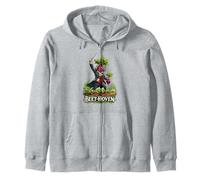 Beet-Hoven Funny Classical Music Vegetable Pun Zip Hoodie
