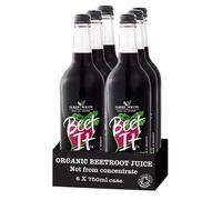 Beet It Organic Beetroot Juice 750ml Bottles - Vegan - Picked and Pressed - No Added Sugar (Pack of 6)