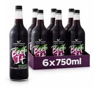 Beet It Organic Beetroot Juice 750ml Bottles - Vegan - Picked and Pressed - No Added Sugar (Pack of 6)