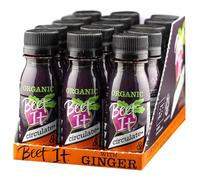 Beet It Organic Ginger Circulate+ Shot - 15 x 70ml, Natural Beetroot & Ginger, Organic, Additive-Free, Performance Boost