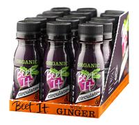 Beet It Organic Ginger Circulate+ Shot ? 15 x 70ml, Natural Beetroot & Ginger, Organic, Additive-Free, Performance Boost