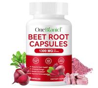 Beet Root Capsules for Natural Energy & Endurance Support,Beetroot Powder Beet Supplement to Support Circulation and Blood Flow- 60 Capsules