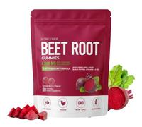 Beet Root Gummies, Beetroot Gummies, 60 Gummies 20:1 High-Concentration Beetroot Extract Supplement with Vitamin C, B12, Grape Seed Extract & Black Pepper, for Blood Pressure, Nitric Oxide Booster