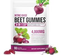 Beet Root Gummies for Heart Health, Energy Level Suport with 20:1 Extract