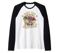 Beet the System Funny Gardening Retro Backyard Farming Raglan Baseball Tee