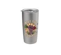 Beet the System Funny Gardening Retro Backyard Farming Stainless Steel Insulated Tumbler