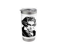 Beethoven Blackwork Stainless Steel Insulated Tumbler