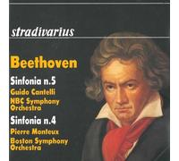 Beethoven / Bso / Cantelli / Monteux / Nbc Sym Orc - Symphonies 5 & 4 [New CD]