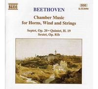 Beethoven: Chamber Works for Horns, Wind and Strings. (Septet in E flat. etc).