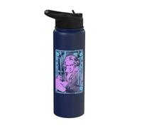 Beethoven Classical Music Composer Playlist Cassette Pop Art Stainless Steel Insulated Water Bottle