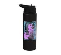 Beethoven Classical Music Composer Playlist Cassette Pop Art Stainless Steel Insulated Water Bottle