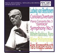 Beethoven Coriolan Overture, Piano Concerto No. 5 Emperor (Wilhelm Backhaus),Symphony No. 7 Knappertsbusch
