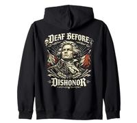Beethoven, Deaf Before Dishonor, Classical Music Composer Zip Hoodie