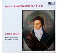 BEETHOVEN "Emperor" concerto No.5 in E flat. Backhaus with The Vienna Philharmonic Orchestra conducted by Hans Schmidt-Isserstedt. UK pressing SXL 2179, Decca,blue and sliver boxed decca, ffSS, stereo.