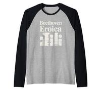 Beethoven Eroica Classical Music Artwork Raglan Baseball Tee