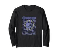 Beethoven Europe Flag Portrait Ludwig van Beethoven Long Sleeve T-Shirt