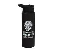 Beethoven Genie Composer Symphony Opera Classical Orchestra Stainless Steel Insulated Water Bottle