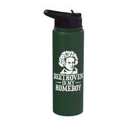 Beethoven is My Homeboy - Classical Music Composer Teacher Stainless Steel Insulated Water Bottle