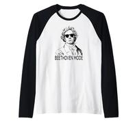 Beethoven Mode Funny Classical Music Composer Raglan Baseball Tee
