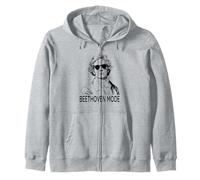Beethoven Mode Funny Classical Music Composer Zip Hoodie