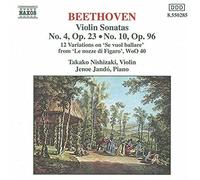BEETHOVEN / NISHIZAK - VIOLIN SONATAS 23 96 / MOZAR - cd - G3z