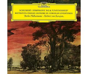 BEETHOVEN:OVERTURES SCHUBERT:SINFONIE 8 - KARAJAN/BERLINER PHILH. VINYL LP NEW