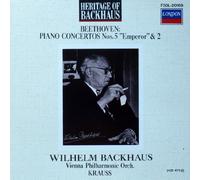 Beethoven : Piano Concerto 2 & 5 - Wilhelm Backhaus, Vienna Philharmoniker, Krauss- HERITAGE OF BACKHAUS- LONDON/JAPAN
