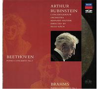 BEETHOVEN PIANO CONCERTO NO. 3 & BRAHS PIANO CONCERTO NO.1 - RUBINSTEIN, HAITINK, CONCERTGEBOUW - DECCA - CD VIDEO