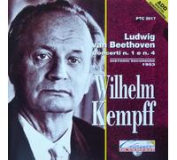 BEETHOVEN PIANO CONCERTO NOS. 1 & 4- WILHELM KEMPFF, KEMPEN, BERLINER PHILHARMONIKER, HISTORIC 1953 RECORDING