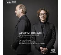 Beethoven: Piano Concertos Nos. 1 & 2 by Netherlands Symphony Orchestra & Jan Willem de Vriend