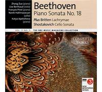 Beethoven : Piano Sonata No. 18, Shostakovich : Cello Sonata and Britten : Lachrymae
