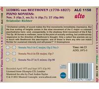Sviatoslav Richter – Beethoven: Piano Sonatas Nos. 3, 4 & 27 – Alto