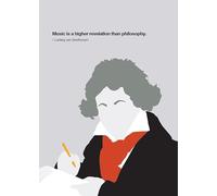 Beethoven Portrait Greetings Card: Greetings Card
