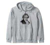 Beethoven-Portrait Ludwig Van Beethoven Classical music Zip Hoodie
