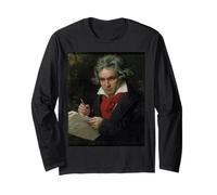 Beethoven Portrait Painting Graphic Classical Music Composer Long Sleeve T-Shirt