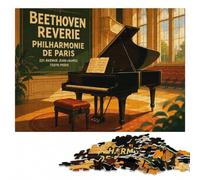 Beethoven Reverie Philharmonie De Paris Wooden Jigsaw Puzzle for Adults | Shared puzzle time: an activity that can be paused and resumed at your own pace.