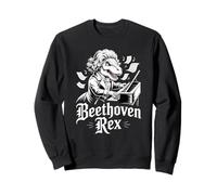 Beethoven Rex Dinosaur Piano Keyboardist Sweatshirt