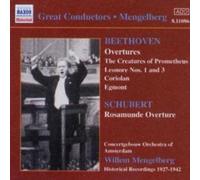 BEETHOVEN/SCHUBERT/MENGELBERG/CGB: GREAT CONDUCTORS: WILLEM MENGELBERG - CD