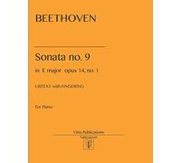 Beethoven Sonata no. 9 in E major: Urtext with Fingering