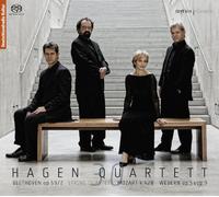 Beethoven: String Quartet Rasumowsky; Mozart: Quartet k428; Webern: op5 & 9 by Hagen Quartett (2011-05-10)