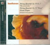 Beethoven: String Quartets Op. 59, No. 3, Op. 74: Harp, Great Fugue for Op. 133