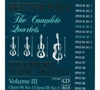 Beethoven: String Quartets, Vol.3 /THE ORFORD STRING QUARTET