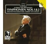 Beethoven: Symphonies Nos.1 & 2 by Berliner Philharmoniker [Orchestra]; Herbert von Karajan [Conductor] (1993) Audio CD