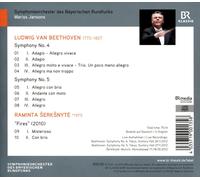 Symphonieorch Des Br/Jansons - Beethoven: Symphonies No. 4 & 5 / Serksnyte: Fire