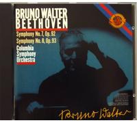 BEETHOVEN: SYMPHONY NO. 7 & 8 - BRUNO WALTER - CBS / 1985