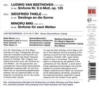 BEETHOVEN: SYMPHONY NO. 9; THIELE: GES„NGE AND DIE SONNE; MIKI: SINFONIE FR ZWE