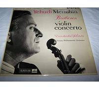 BEETHOVEN Violin Concerto, Yehudi Menuhin with The Vienna Philharmonic Orchestra conducted by Constantin Silvestri. UK pressing ASD 377 HMV Gold and Cream label, stereo.