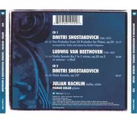 BEETHOVEN: VIOLIN SONATA NO. 7; SHOSTAKOVICH: VIOLA SONATA; 10 PRELUDES NEW CD