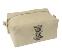 'Beethoven with Owl' Canvas Wash Bag/Makeup Case (CS00042186)